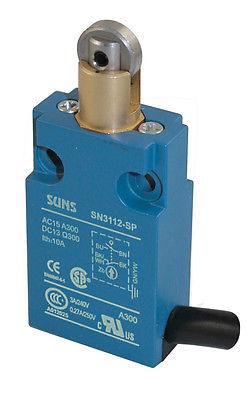 SUNS SN3112-SP-A1 Roller Plunger Compact Limit Switch 1m Cable - Industrial Direct
