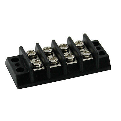 SUNS TU204 UL Rated 20A/300V Terminal Block 4 Position 22-12 AWG Barrier Strip - Industrial Direct