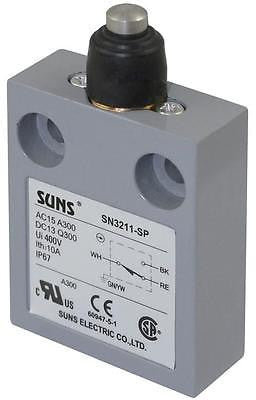 SUNS SN3211-SP-B3 Booted Plunger Limit Switch for 914CE18-9 9007MS10S0300 - Industrial Direct