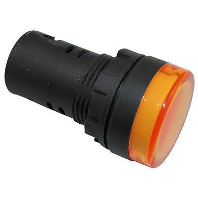 SUNS IL6E-24E-A-Q LED 22mm Amber Indicator Pilot Light 24V XB7EV08BP 800FD-P0N3 - Industrial Direct