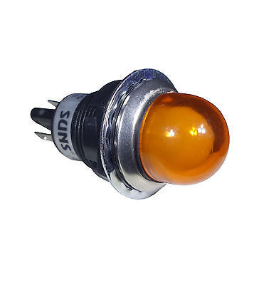 SUNS IL5E-240E-A-Q LED 3/4" Amber Indicator Pilot Light 240V Square D 9001OA - Industrial Direct
