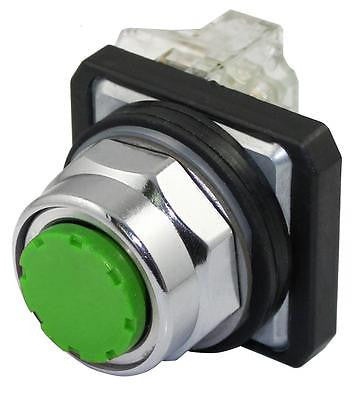 SUNS PBM30-EP-G-P13 30mm Green No Guard Pushbutton NO/NC 9001KR3GH13 9001KR3GH5 - Industrial Direct