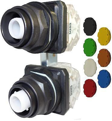 SUNS PB30-MIP-S-P2 30mm Interlock Pushbutton 7 Color 2NO/2NC 9001SKR11UH1 - Industrial Direct