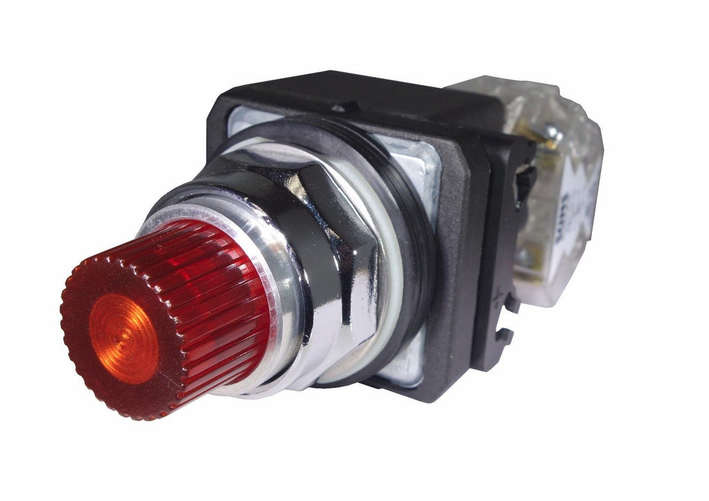 SUNS PBM30-EP-T120E-A-P1 30mm 120V Transformer LED Amber Pushbutton 9001K2L1AH13 - Industrial Direct