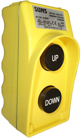 SUNS CSB-272Y UL Listed Yellow Up/Down Pendant Control Station 9001BW72Y - Industrial Direct