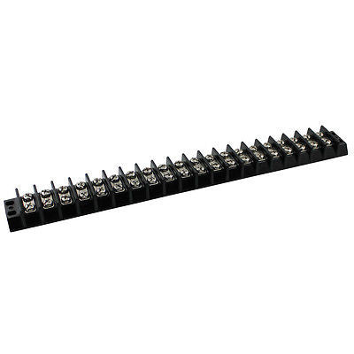 SUNS TU320 UL Rated 30A/300V Terminal Block 20 Position 22-10 AWG Barrier Strip - Industrial Direct