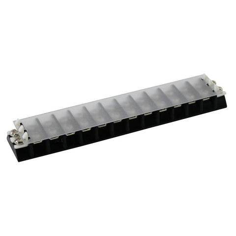 SUNS TU112-C UL Rated 15A/300V Covered Terminal Block 12 Position 22-14 AWG - Industrial Direct