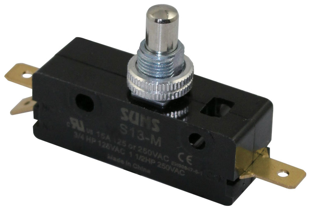 SUNS S-13M Panel Plunger Snap Action 15A Micro Switch ASKHC2J04AC - Industrial Direct