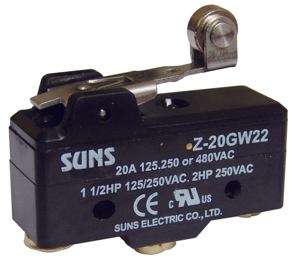 SUNS International Z-20GW22 Roller Lever 20A Micro Switch BA-2RV22-A2 - Industrial Direct