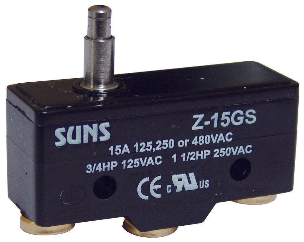 SUNS International Z-15GS Plunger 15A Micro Switch - Industrial Direct