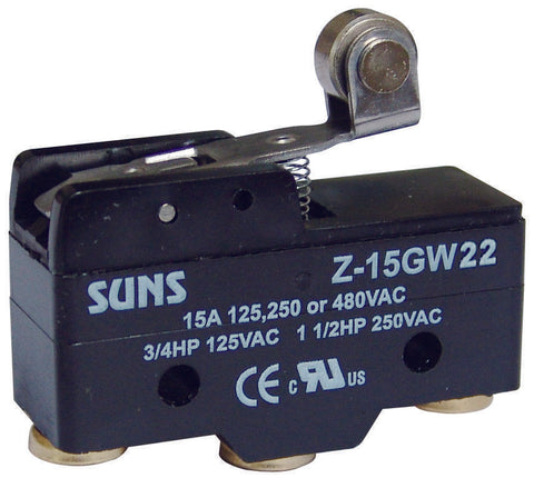 SUNS International Z-15GW22 Roller Lever 15A Micro Switch - Industrial Direct