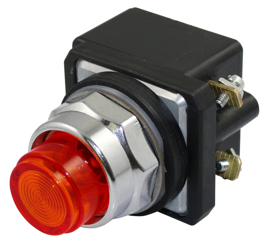 SUNS PBM30-PL-D24E-R-P0 30mm 24V LED Red Pilot Light 9001KP35R31 9001KP35R9 - Industrial Direct