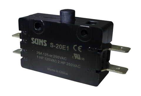 SUNS S-20E1 Pin Plunger 2NO Snap Action 25A Micro Switch E20-00A E20001A 0E2001A