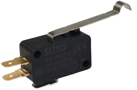 SUNS VS-16G7-E-A Miniature Basic 16A Snap Action Extended Simulated Roller Lever Micro Switch - Industrial Direct